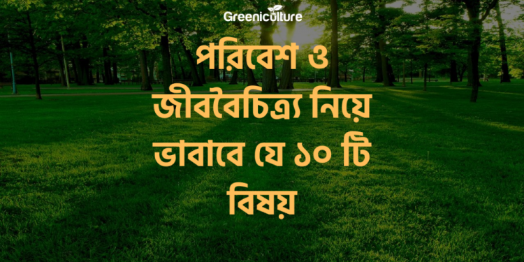 Environment and biodiversity