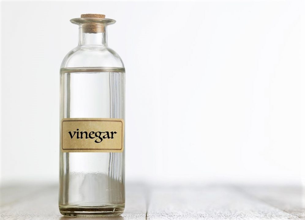 Vinegar in bottle